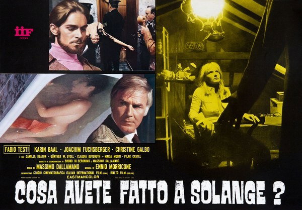 Fotobusta 8 per il film Cosa avete fatto a Solange? (1972)