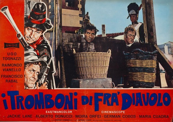 Fotobusta 2 per il film I tromboni di Fra' Diavolo (1962), dipinto da Marcello Colizzi