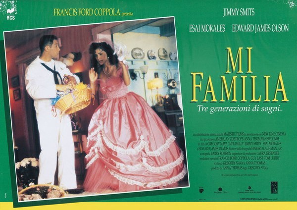 Fotobusta 5 per il film Mi familia (1995), dipinto da Pierpaolo Scalera (visual)