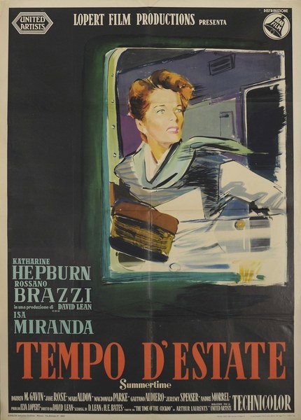 Manifesto 3 per il film Tempo d'estate (1955), dipinto da Ercole Brini