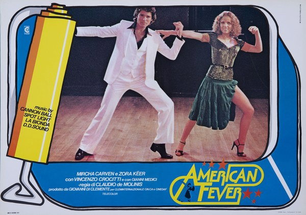 Lobby Card 7 for the film American Fever (1978), painted by Pierpaolo Scalera (visual)