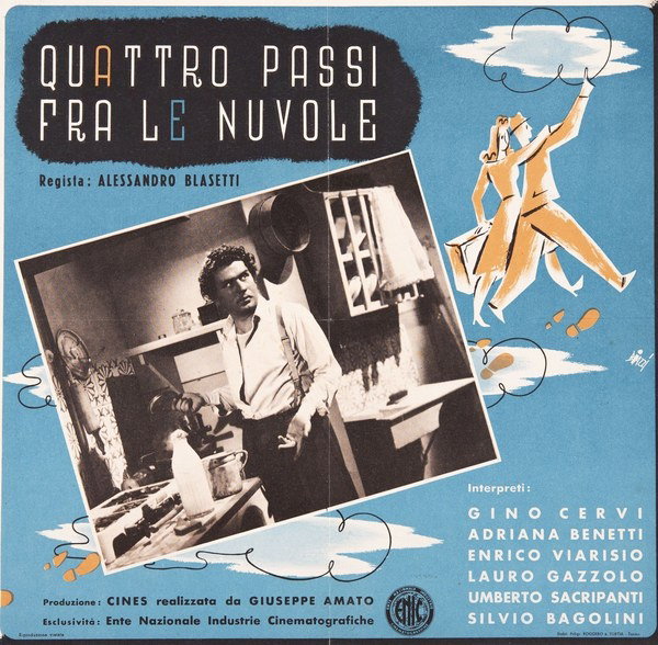 Fotobusta 2 per il film 4 passi fra le nuvole (1942), dipinto da Biazzi