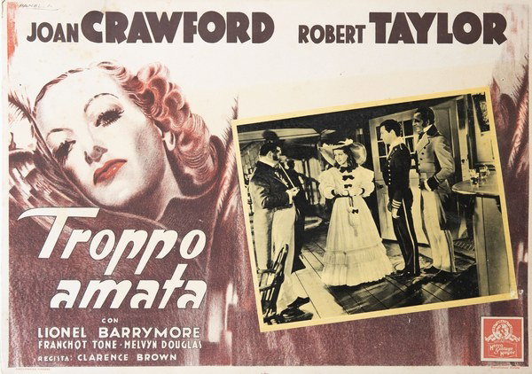 Fotobusta 2 per il film Troppo amata (1936), dipinto da Panella