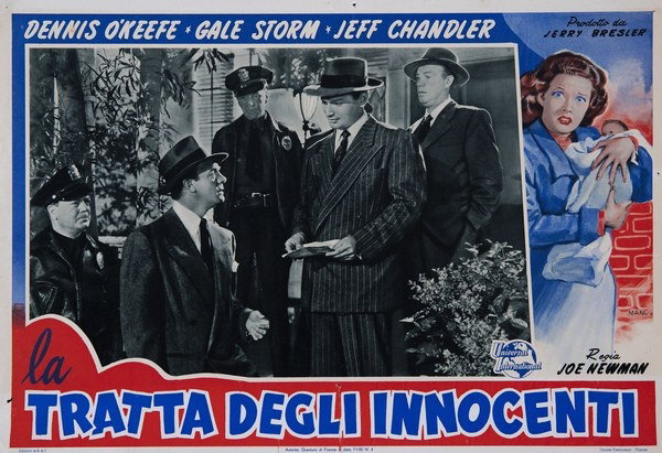 Lobby Card 4 for the film Abandoned (1949), painted by Roberto Mancinelli
