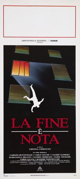 Locandina 1 per il film La fine è nota (1992), dipinto da Petrollo Massimo (Maxy)