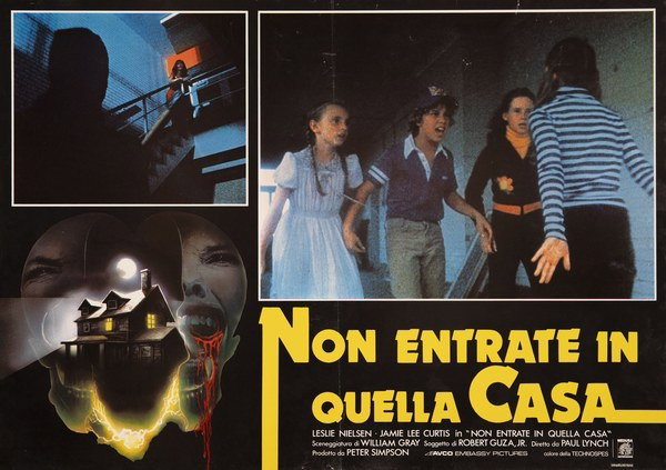 Fotobusta 2 per il film Non entrate in quella casa (1980), dipinto da Enzo Sciotti