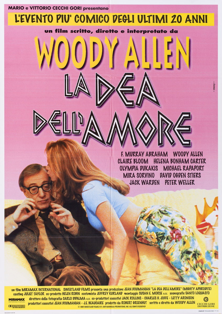 Manifesto 1 per il film La dea dell'amore (1995), dipinto da Petrollo Massimo (Maxy)