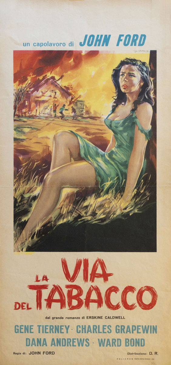 Locandina 2 for the film Tobacco Road (1941), painted by Giovanni Di Stefano