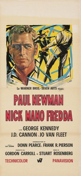 Locandina 2 per il film Nick mano fredda (1967), dipinto da Ercole Brini