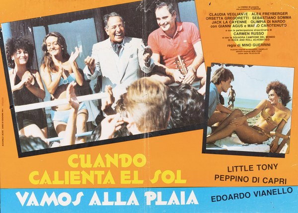 Lobby Card 6 for the film Cuando calienta el sol... vamos a la playa (1982), painted by Pierpaolo Scalera (visual)