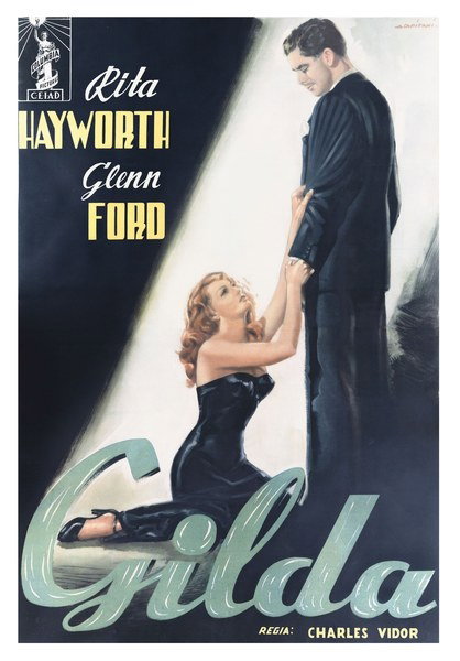 Poster 4 for the film Gilda (1946), painted by Alfredo Capitani