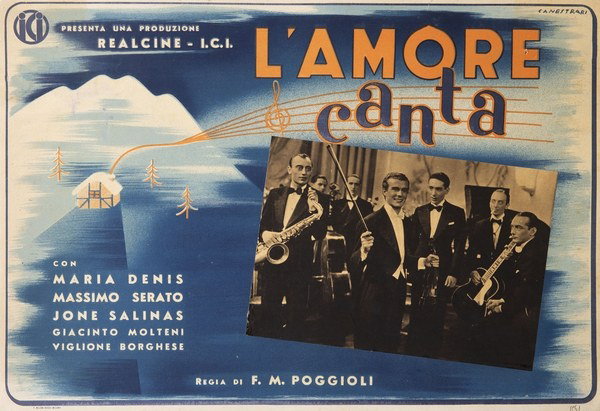 Fotobusta 2 per il film L'amore canta (1941), dipinto da Canestrari