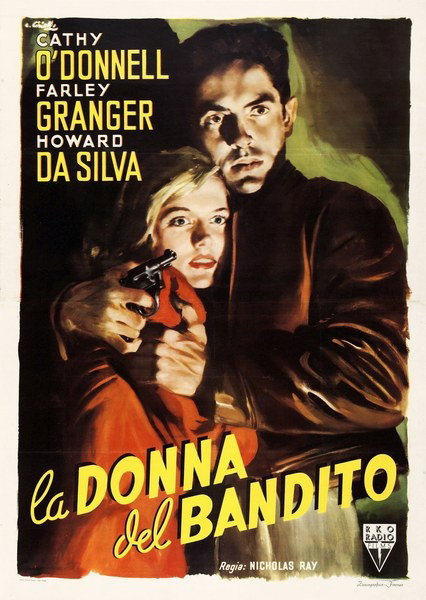 Poster 2 for the film La donna del bandito (1949), painted by Averardo Ciriello