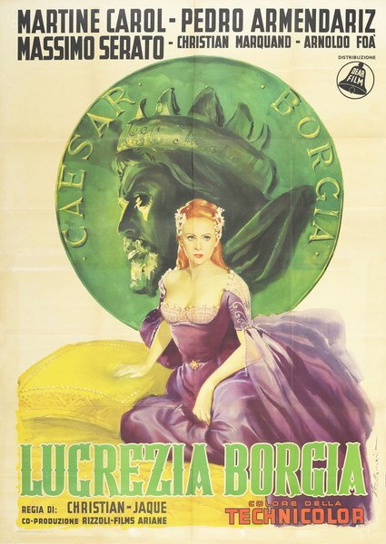 Poster 2 for the film Lucretia Borgia (1953)
