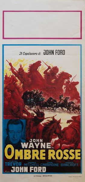 Locandina 2 per il film Ombre rosse (1939), dipinto da Anselmo Ballester