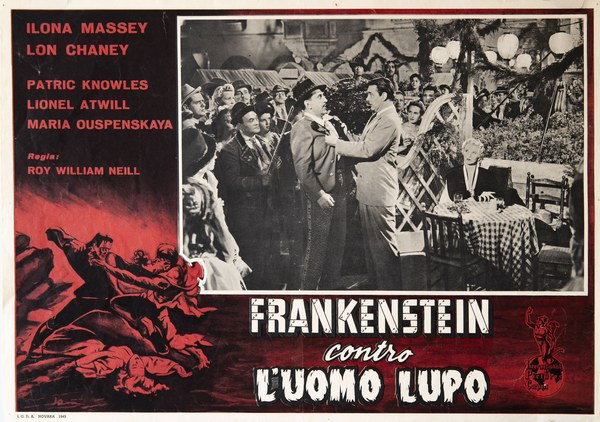 Fotobusta 2 per il film Frankenstein contro l'uomo lupo (1943)