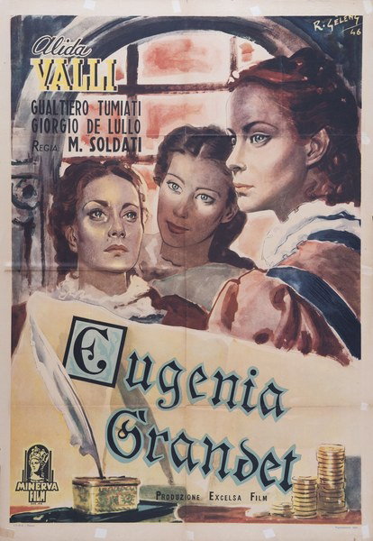 Poster 2 for the film Eugenia Grandet (1946), painted by Rinaldo Geleng