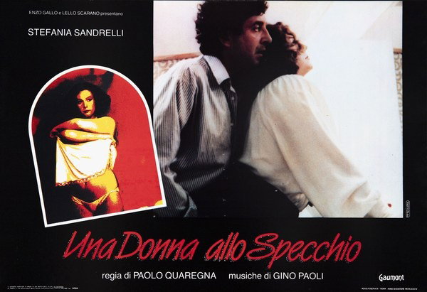 Fotobusta 6 per il film Una donna allo specchio (1984), dipinto da Pierpaolo Scalera (visual)