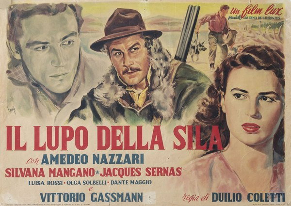 Lobby Card 4 for the film Lure of the Sila (1949), painted by Carlantonio Longi