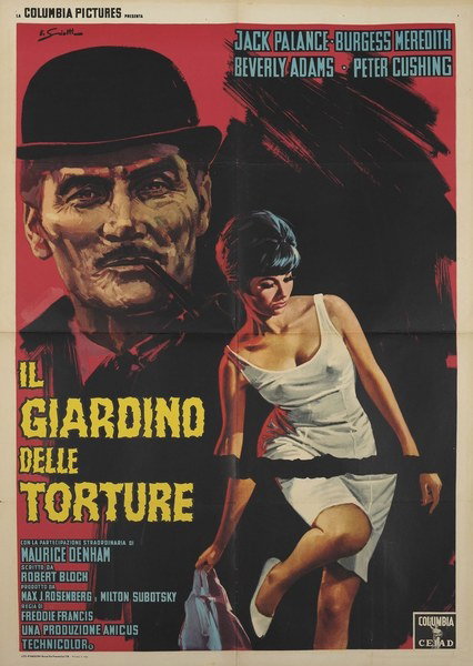 Manifesto 2 per il film Il giardino delle torture (1967), dipinto da Enzo Sciotti