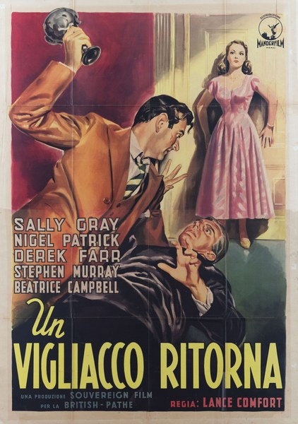 Manifesto 2 per il film Un vigliacco ritorna (1949)
