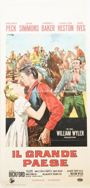 Locandina 2 for the film The Big Country (1958), painted by Averardo Ciriello