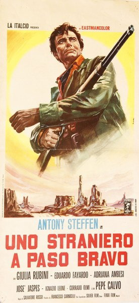 A Stranger in Paso Bravo - Lobby Card 1