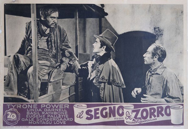 Fotobusta 5 per il film Il segno di Zorro (1940)