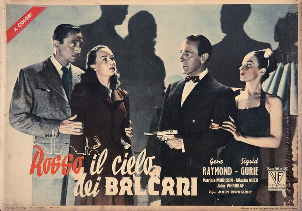 Fotobusta 2 per il film Rosso il cielo dei balcani (1948)