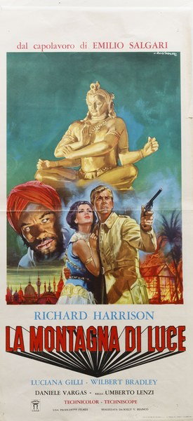 Locandina 2 for the film Temple of a Thousand Lights (1965), painted by Rodolfo Gasparri