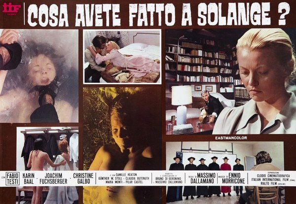 Fotobusta 6 per il film Cosa avete fatto a Solange? (1972)
