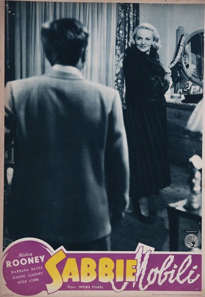 Fotobusta 5 per il film Sabbie mobili (1951)