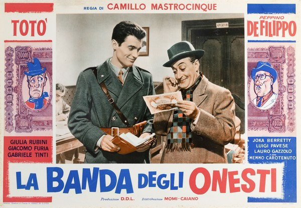 Fotobusta 3 per il film La banda degli onesti (1956)