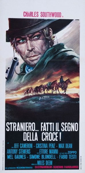 Make the Sign of the Cross, Stranger! - Lobby Card 1