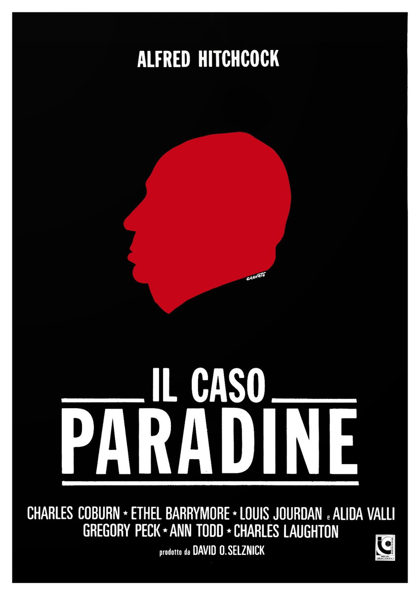 Poster 3 for the film The Paradine Case (1947), painted by Luciano Crovato