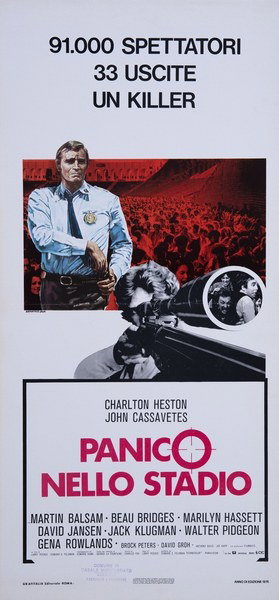 Locandina 1 per il film Panico nello stadio (1976), dipinto da Piero Ermanno Iaia (Jaja)