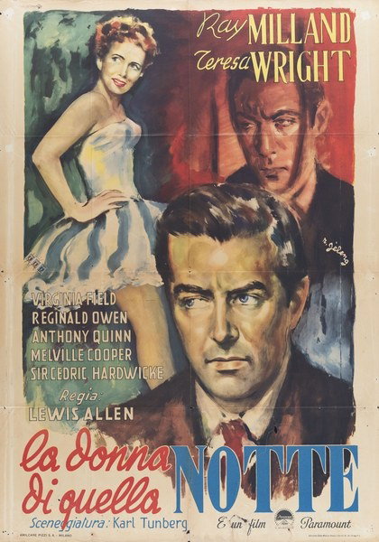 La donna di quella di notte - Manifesto 1