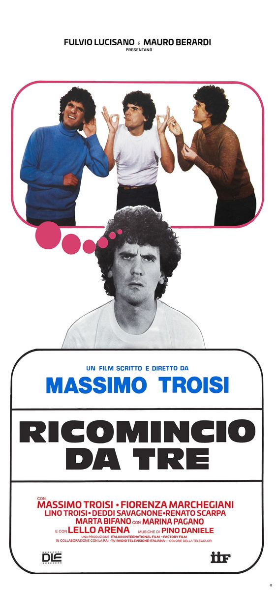 Ricomincio da tre - Locandina 1