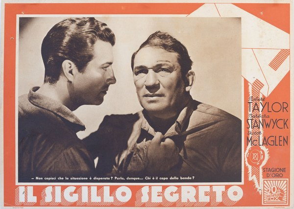 Fotobusta 2 per il film Sigillo segreto (1937)