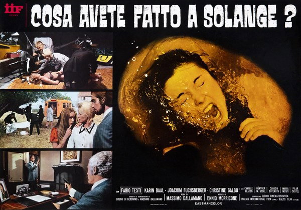 Fotobusta 4 per il film Cosa avete fatto a Solange? (1972)