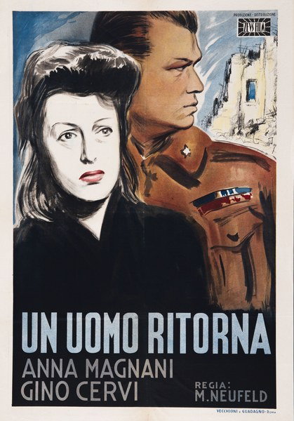 Manifesto 1 per il film Un uomo ritorna (1946)
