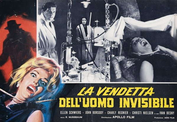 Fotobusta 5 per il film La Vendetta dell'uomo Invisibile (1963)