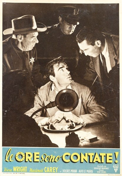 Fotobusta 2 per il film Le ore sono contate! (1953)