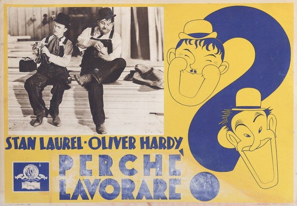 Lobby Card 5 for the film Stanlio e Ollio - Non andiamo a lavorare (1947)