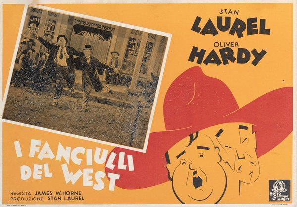 Fotobusta 4 per il film I fanciulli del West (Allegri vagabondi) (1937)