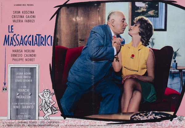 Lobby Card 8 for the film The Masseuses (1962), painted by Carlantonio Longi