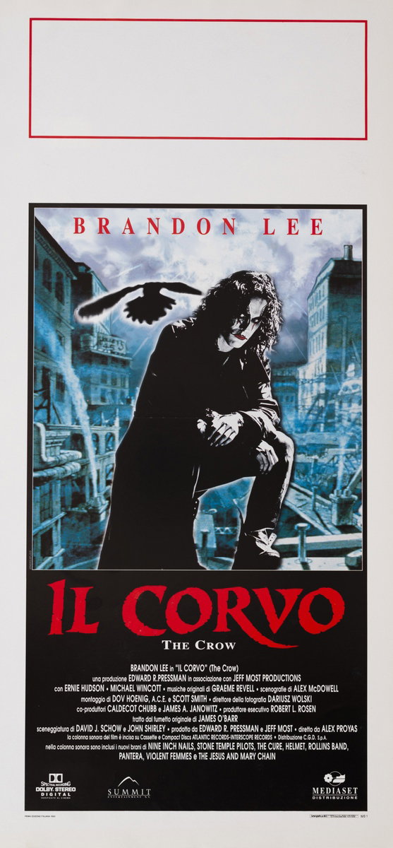 Locandina 1 for the film The Crow (1994), painted by Paolo Sestito