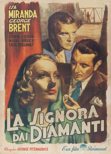 La signora dai diamanti - Manifesto 1