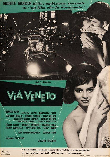 Fotobusta 4 per il film Via Veneto (1964)