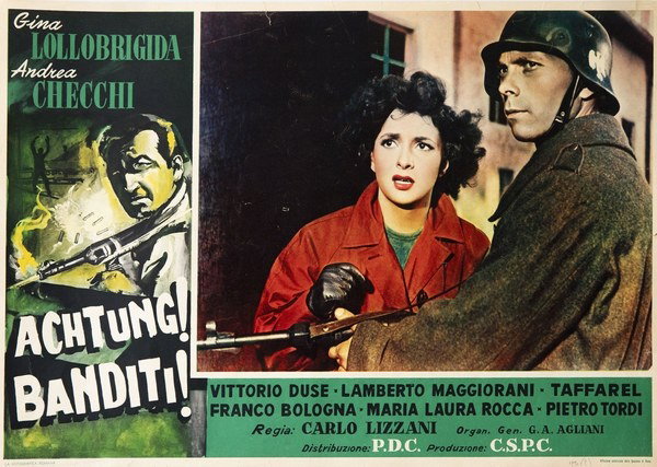 Fotobusta 3 per il film Achtung! Banditi! (1951)